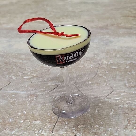 KETEL ONE VODKA HANGUP TOP TOY GLASS ( or TREE TOP ) 2" X 3" LONG. - Picture 1 of 6